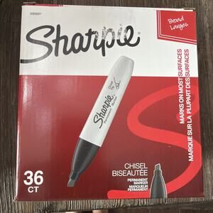 SHARPIE Permanent Markers Chisel Tip Black 36 Count Brand New missing 1